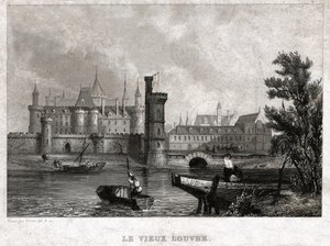Der Alte Louvre, Anfang des 19. Jahrhunderts (Gravur)
