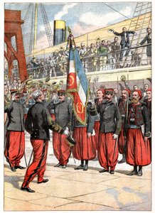 Das dritte Zouaven-Regiment in Marseille