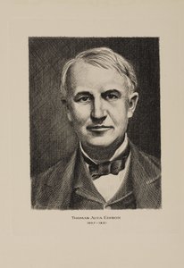Thomas Alva Edison, amerikanischer Erfinder, frühes 20. Jahrhundert von Frederick (attr. to) Barnard