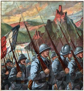 Französische Truppen im Rheinland