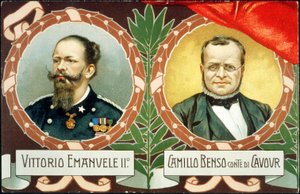 Vittorio Emanuele II und Cavour 1911 von . .