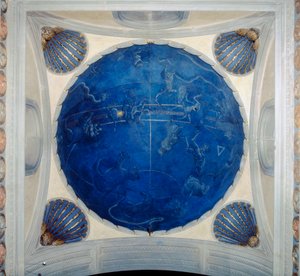 Gewölbe der Scarsella in der Sagrestia Vecchia oder Alten Sakristei, Basilika San Lorenzo, Florenz von Henry Charles Fehr