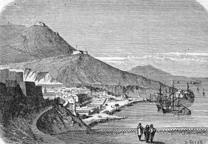 Ansicht des Hafens von Oran, Algerien