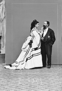 Vittorio Emanuele II mit Rosa Vercellana, Gräfin von Mirafiori