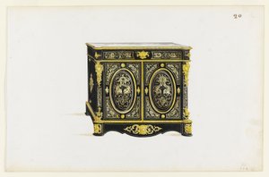 Design für ein Kabinett im Boulle-Stil