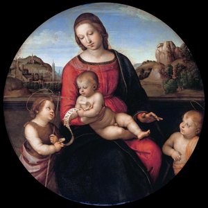 Maria mit dem Kind, Johannes dem Täufer und einem heiligen Jungen (Madonna Terranuova)