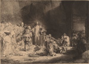 Christus predigt (Der Hundert-Gulden-Druck) von Rembrandt van Rijn