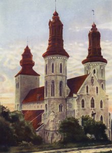 Visby-Kathedrale, auf der Insel Gotland von after A. Langfier