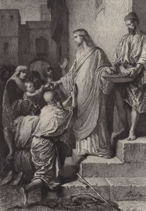 Almosen von after Albert Robida