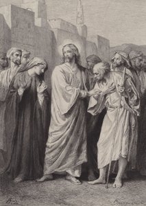 Christus sagt die Zerstörung des Tempels voraus von after Albert Robida