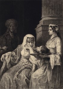 Herodias und das Haupt Johannes des Täufers von after Albert Robida