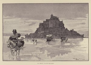 Der Mont Saint-Michel von after Albert Robida