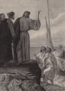 Die Berufung von Jakobus und Johannes von after Albert Robida
