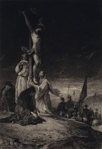 Die Kreuzigung von after Albert Robida