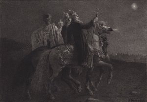 Die Weisen aus dem Morgenland von after Albert Robida