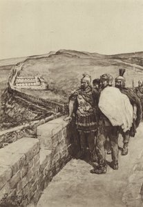Ein General blickt von Hadrians Mauer