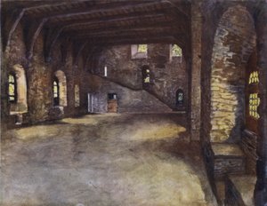 Der Bankettsaal, Schloss der Grafen, Gent von after Amedee Forestier