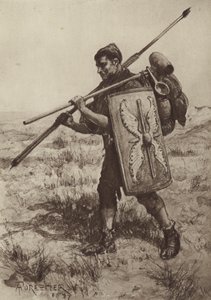 Der Impeditus oder voll ausgerüstete Fußsoldat von after Amedee Forestier