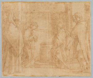 Kopie nach Verkündigung des Engels an Zacharias von after Andrea del Sarto