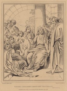 Kinder werden zu Christus gebracht, Markus von after Benjamin West