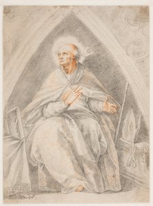 Der heilige Gregor sitzt von after Cavalier d