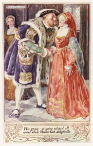 Seine Gnade, beim Gehen grüßte er alle, was Mutter sehr erfreute von after Charles Edmund Brock