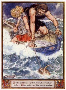 In der Wildheit seiner Angst rannte er vor Thor und zerschnitt seine Leine