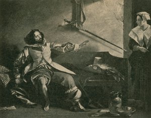 Charles Dickens als Captain Bobadil, in Jeder in seiner Laune