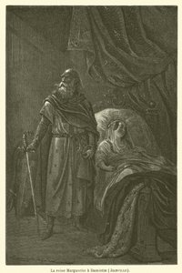 Königin Margarete in Damiette von after Emile Antoine Bayard