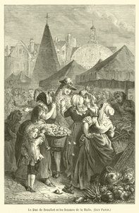 Der Herzog von Beaufort und die Frauen der Halle, Guy Patin von after Emile Antoine Bayard