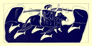Europa und der Stier, Illustration aus Griechische Vasenmalereien von J. E. Harrison und D. S. MacColl, veröffentlicht 1894 von after English School