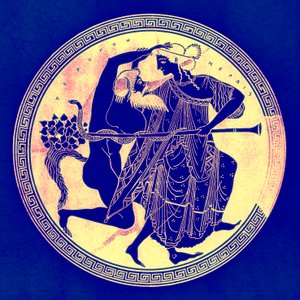 Satyr und Mänade, Illustration aus Griechische Vasenmalereien von J. E. Harrison und D. S. MacColl, veröffentlicht 1894 von after English School