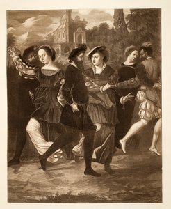 Das Tanzbild, ca. 1532, veröffentlicht 1902 von after English School