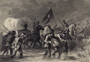 Lees Rückzug nach der Schlacht von Gettysburg von after Felix Octavius Carr Darley
