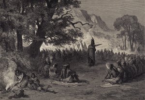 Pontiac im Rat von after Felix Octavius Carr Darley
