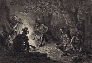Gefangene aus dem Wyoming-Tal von after Felix Octavius Carr Darley