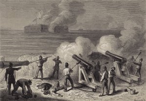 Der Angriff auf Fort Sumter von after Felix Octavius Carr Darley