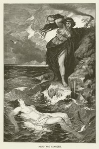 Hero und Leander von after Ferdinand Keller