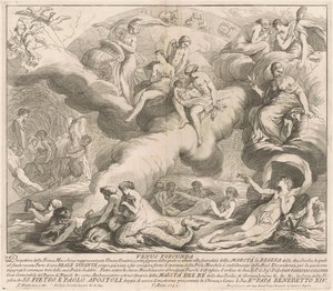 Die Prima Macchina für die Chinea von 1743: Venus Genetrix von after François Hutin Miguel de Sorellò