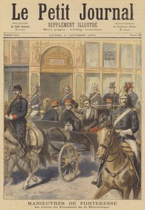 Präsident Casimir-Perier kehrt von der Beobachtung der Manöver der französischen Armee zurück von after Frederic Theodore Lix