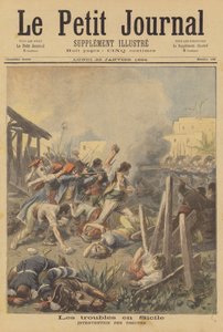 Unruhen in Sizilien von after Frederic Theodore Lix