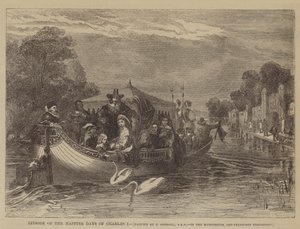 Episode der glücklicheren Tage von Karl I. von after Frederick Goodall