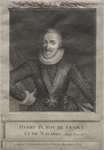 Heinrich IV., König von Frankreich von after Gabriel de Saint Aubin