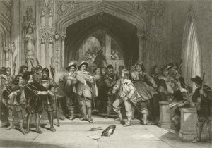 Colonel Pride schließt die Armee-feindlichen Mitglieder aus dem Unterhaus aus von after George Cattermole
