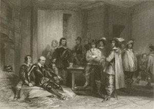 Tod des Earl of Lindsey von after George Cattermole