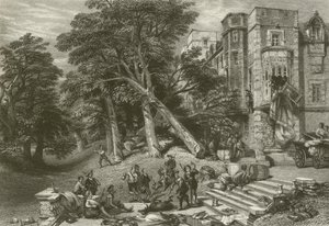 Zerstörung des Eigentums der Royalisten von after George Cattermole