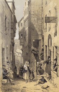 Libbertons Wynd, Edinburgh von after George Cattermole