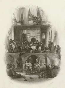 Viele schöne Herrenhäuser wurden geplündert und verwüstet von after George Cattermole