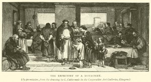 Das Refektorium eines Klosters von after George Cattermole