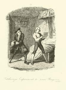 Illustration für Peregrine Pickle von Tobias Smollett von after George Cruikshank